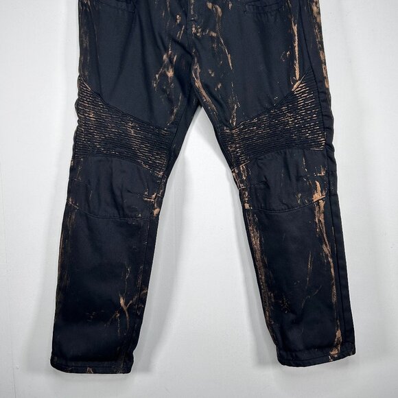 Diamond Stash Denim Jeans Men's 38 Brandon SLIM FIT Black Gold Streaks Casual - Picture 2 of 13